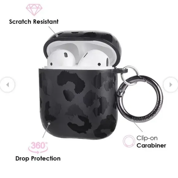 Black Leopard AirPod Case - Picture 3 of 5